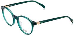 Tous Eyeglass Frame VTOB96 Top+White+Green+Shiny TRANSP.Green 50/19/140 Mujer Gafas