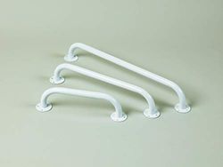 Homecraft Powder Coated Steel Grab Rails, 91 cm, Bathroom Hand Rail, Steel Grab Rails for Support and Stability, Safety Handle for Handicapped, Elderly, and Disabled, Toilet and Shower Handle