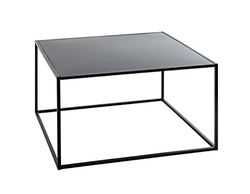 HAKU Möbel Tavolino nero, metallo - Dim.: L 70 cm x A 40 cm x P 70 cm, Stile: Moderno