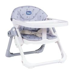 Chicco Chairy Rehausseur Siège Bébé, Rehausseur Convertible en Chaise Enfant Évolutive Portable et Réglable, avec Fermeture Compacte et Plateau Amovible - de 6 mois à 3 ans (15 kg) - Bunny