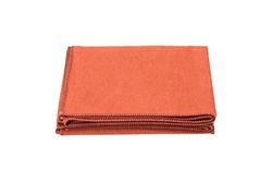 David Fussenegger 31027440 Coperta "Sylt" in cotone a tinta unita, Terracotta, 140 x 200 cm