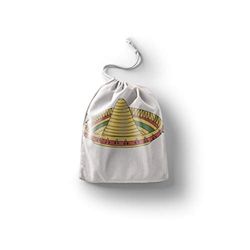 Bonamaison Printed Cotton Produce Bag with Drawstring, Reusable Grocery Bag, Biodegradable Eco-Friendly Bags, Travel Pouch, Sachet Bags, Shopping Bag, Eco Friendly, Foldable, Size: 40x50 Cm