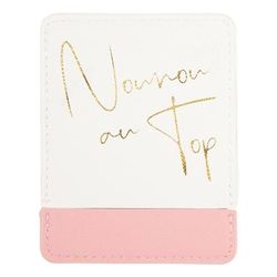 DRAEGER PARIS 1886 - Miroir de Poche Nounou au Top avec Étui Blanc - Miroir Carré 9x7 cm - Idée Cadeau Originale Fin d'Année - Pratique pour Maison et Voyages - Accessoire Féminin à Emporter Partout