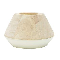 Tak Design Tealight holder, Wood, White, 12mm X 6mm
