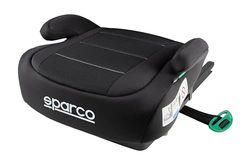 Sparco ISOFIX R129/03 Child Booster Seat | 125-150 cm (6-12 Years) | Booster seat Without backrest | Ergonomic, Washable and Breathable Padding | Greater Stability and Side Protection