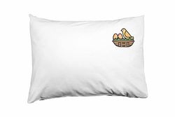 Bona Basics Housse de Coussin décorative, Polyester, white-417, 35 x 50 cm