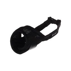 Flamingo - Black Soft Nylon Muzzle Size XS