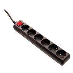 as - Schwabe 11672 - Extensão (5 m, H05VV-F 3G1,5, IP20, uso interno), cor preta