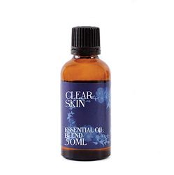 Mystix London | Clear Skin Pure & Natural Essential Oil Blend 50ml - for Diffusers, Aromatherapy & Massage Blends | Perfect as a Gift | Vegan, GMO Free