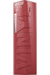 Maybelline New York Lip Colour, Smudge-free, Long Lasting up to 16h, Liquid Lipstick, Shine Finish, SuperStay Vinyl Ink, 115 Peppy
