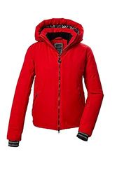 killtec Donna Giacca da sci/giacca funzionale con cappuccio e paraneve con zip KSW 103 WMN SKI JCKT, rot, 44, 42040-000