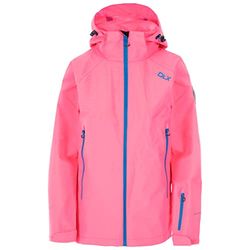 DLX Tammin Caldo Impermeabile e Antivento, Giacca da Sci Donna, Corallo Fluo, L