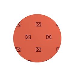 Questo Casa, Ronde digitaal bedrukte muismat, antislip onderkant, voor kantoor en thuis, diameter: 22 cm