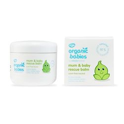 Green People Organic Babies Mum & Baby Rescue Balm - Natural & Organic - Eczema-Friendly - Scent-Free, 100ml