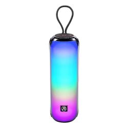 MusicMan BT-X66, altoparlante Bluetooth portatile con le luci da discoteca RGB, la radio FM, la riproduzione USB e MicroSD, la batteria da 1800 mAh, il microfono incorporato e l'ingresso AUX
