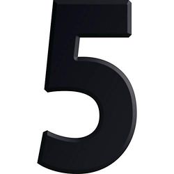 Kirsten 5 30MM Schwarz 30 mm House Number, Black, one Size