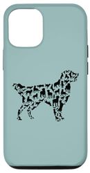 Carcasa para iPhone 12/12 Pro Golden Retriever Perro Golden Retriever Silueta Poses