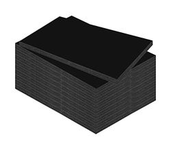 Kangaro Pannelli in schiuma formato DIN A4, 29,7 x 21 cm, 10 mm, per fai da te, presentazione, modellismo, passepartout, colore nero