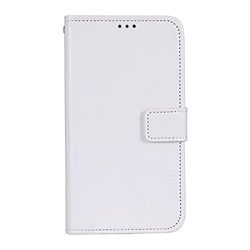 Funda para Nokia X6 2018 Faux Cuero Billetera con Stand Función Carcasa para Nokia X6 2018 (Blanco)