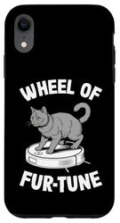 Wheel Of Fur-Tune Robot Vacuum Cleaner Funny Cat Case for iPhone XR