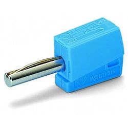 WAGO Fiche Banane, pour Fiche Banane 4 mm, 2,50 mm², Bleu, 215-711 (50 Pcs)