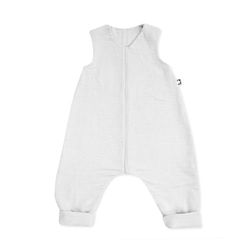Julius Zöllner Slaapoverall Jumper mousseline, 0,5 TOG, wasbaar op 40 °C, Made in Germany, OEKO TEX Standard 100, ivoor, maat 92