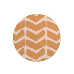 Questo Casa, Round Digital Printed Mouse Pad, Non-Slip Base, for Office and Home, Diameter:22cm