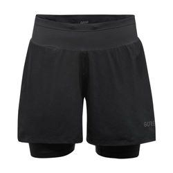 GOREWEAR R5 Donna 2in1 Pantaloncini, Black, XL