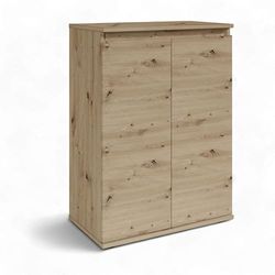 Brest commode in Artisan eiken look - modern dressoir met veel opbergruimte - 60 x 84 x 35 cm (B x H x D)