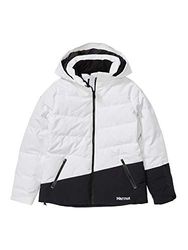 Marmot Wm's Slingshot Jacket Piumino Da Neve, Densità Dell'imbottitura 700, Abbigliamento Da Sci E Snowboard, Antivento, Impermeabile, Traspirante, Donna, White/Black, L