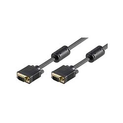 Goobay 50135 Cabo para monitor Full HD SVGA, dourado, conector VGA (15 pinas) para conector VGA (15 pinas), 2 metros
