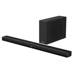 Aiwa Soundbar con subwoofer wireless HE-1200SW 2.1 CH con potenza 120W RMS. Colore nero