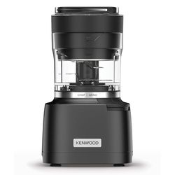 Kenwood Duo Prep CHP80.000BK Hachoir et broyeur 2 en 1 avec quadlames dentelées, broyeur compact haute vitesse, base antidérapante, passe au lave-vaisselle, 800 W, noir