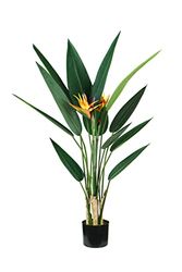 King Home PLANTA STRELITZIA H. 120 cm 12 hojas + 2 flores, P2150598