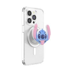 PopSockets: PopGrip Round para MagSafe - Anillo Adaptador para MagSafe Incluido - Soporte y Agarre para Teléfonos Móviles y Carcasas con un Top Intercambiable, Disney Stitch - Punto DE SUEÑO POPOUT