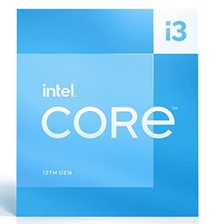 Intel® Core™ i3-13100, processeur pour PC de bureau, 4 cœurs (4 P-cores + 0 E-core) 12 Mo de cache, jusqu'à 4,5 GHz