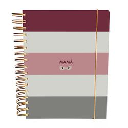 Agenda 2022 Semana Vista - Incluye Calendario Notas Menú - 225 x 195 - Español - Agenda de Colores Elegante - Anillas - Agenda para madre - Susiko - ¡No podrás vivir sin ella! - Multicolor - Mamá