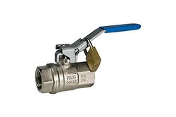 RIEGLER 103148-320.09 - Valvola a sfera di sicurezza con serratura o sfiato, MS vern, Rp 2, 1 pezzo