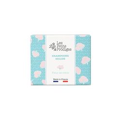Shampoo Solido per tutti i capelli, fiore di cotone, 100% naturale - Made in France - Rispetto del cuoio Chevelu - Cruelty-Free - Packaging riciclabile per la riduzione dei rifiuti. I PETITS PRODIGES