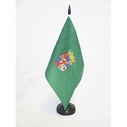 AZ FLAG Bandera de Mesa de la Provincia DE ALMERÍA 21x14cm - BANDERINA de DESPACHO ALMERÍA EN ANDALUCÍA 14 x 21 cm