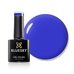 Bluesky Smalto Per Unghie Gel, Blue Eyeshadow, 80639, Blu (Per Lampade Uv E Led) - 10 Ml