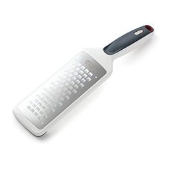Zyliss E900034 Smooth Glide Ralador grosso, plástico/aço inoxidável, branco/cinzento, ralador manual com pega, adequado para máquina de lavar louça