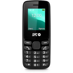 SPC Talk 2 Go – Telefono cellulare base | Schermo da 1,8" | Batteria 9 giorni | Volume suoneria 103 dB | Torcia, radio FM | USB-C e Dual-SIM | Molto compatto e leggero, colore nero