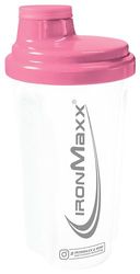 IronMaxx Shaker à protéines - Blanc Gelé Rose 700 ml | Shaker à protéines avec bouchon vissé, passoire, échelle | anti-fuite, sans BPA, lavable
