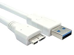 RS PRO USB-kabel, USBA/Micro-USB B, 800 mm USB 3.0
