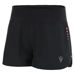 Macron Run Kona Scb Taylor Micro Short Woman Blk, Pantaloncini Donna, Nero, L