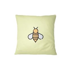 Bona Basics, Funda de cojín Decorativa, Funda de cojín Decorativa, decoración del hogar, para sofá, cafetería, Tamaño: 60x60 cm, Color: Amarillo Claro
