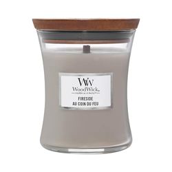 WoodWick vela aromática média em forma de ampulheta, luz