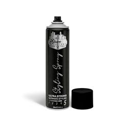 The Shave Factory Ultra Strong Styling Spray: Long-lasting Hold, Perfect Control and Impeccable Style - Ultimate Aid for Men for Strong, Long-lasting and Safe Hair Styling 400ML