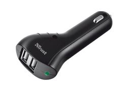 Trust Dual Car Charger for All Tablets and Smartphones - Black